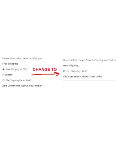 Flat Rate Option Remove, when Free Shipping